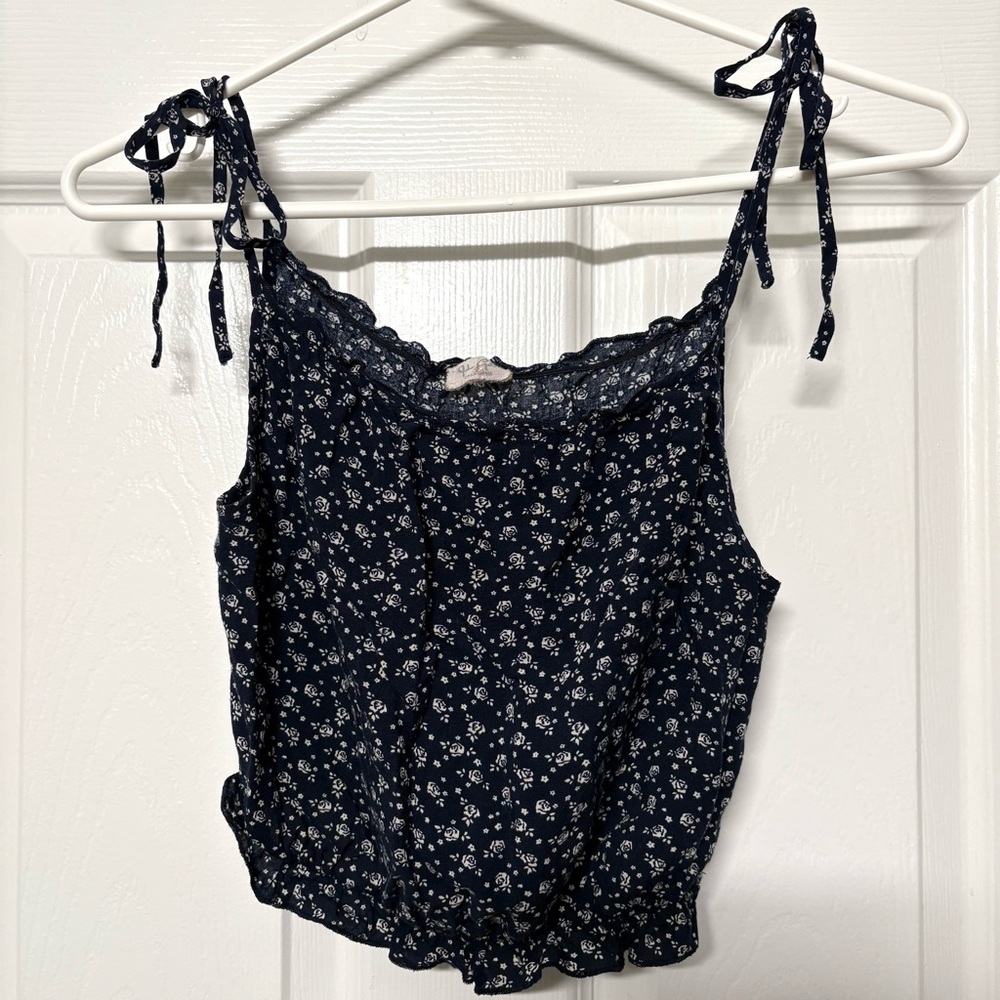 Brandy floral crop top